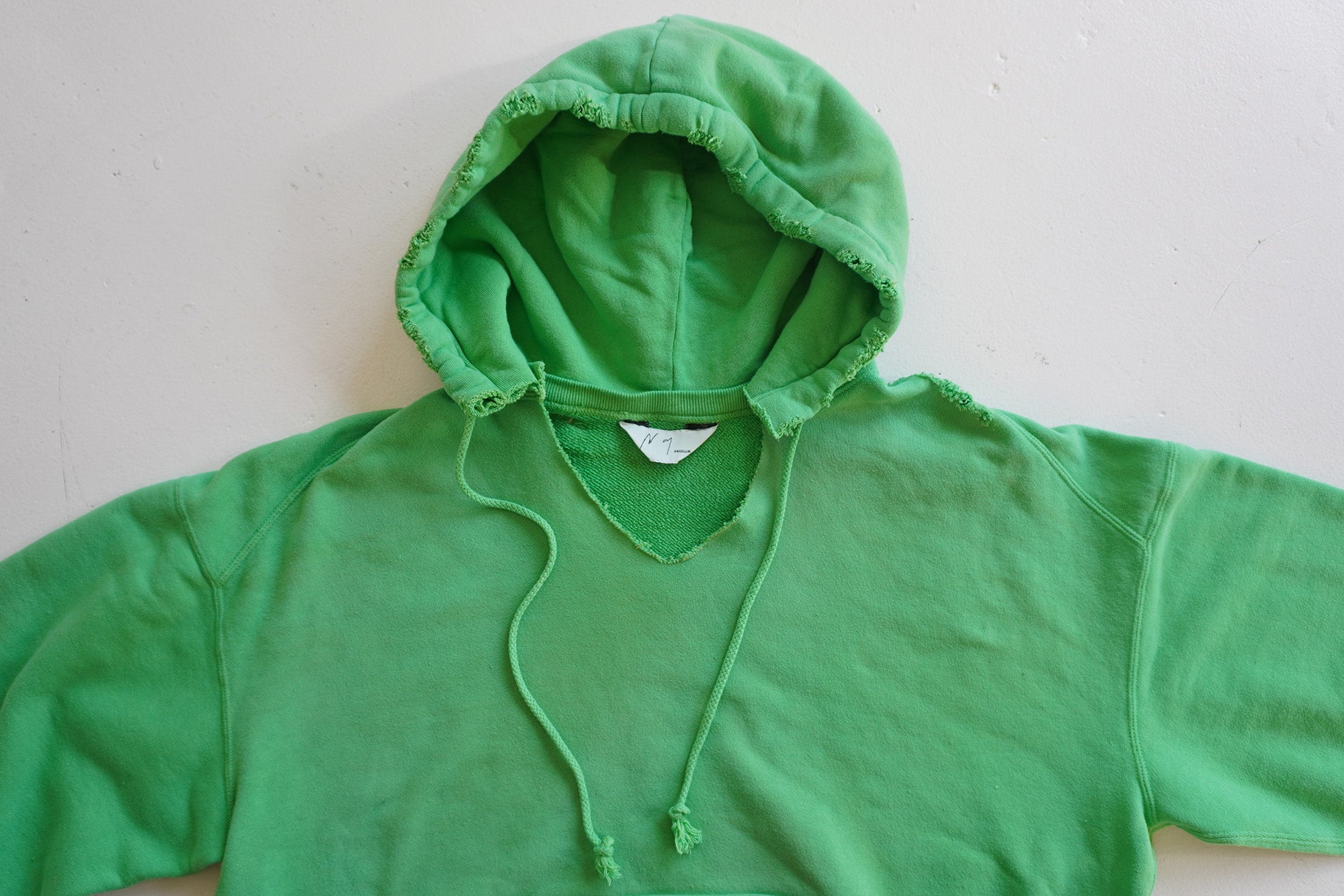 パーカー ANCELLM DYED DAMAGE HOODIE size2 2021新作モデル