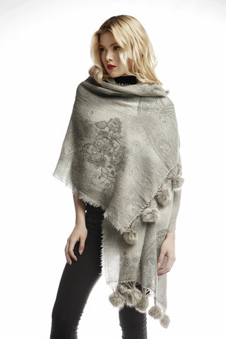 grey shawl