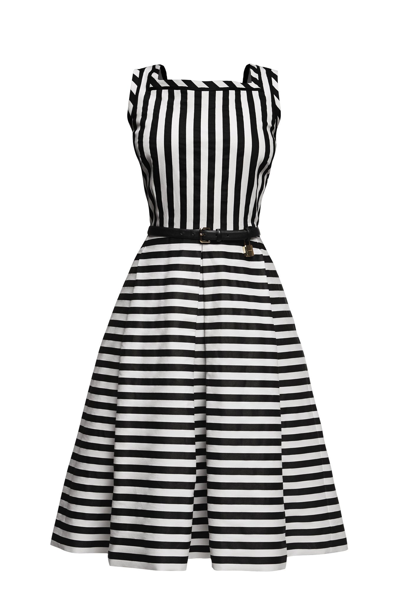 Striped Sleeveless Dress – RUMOUR LONDON