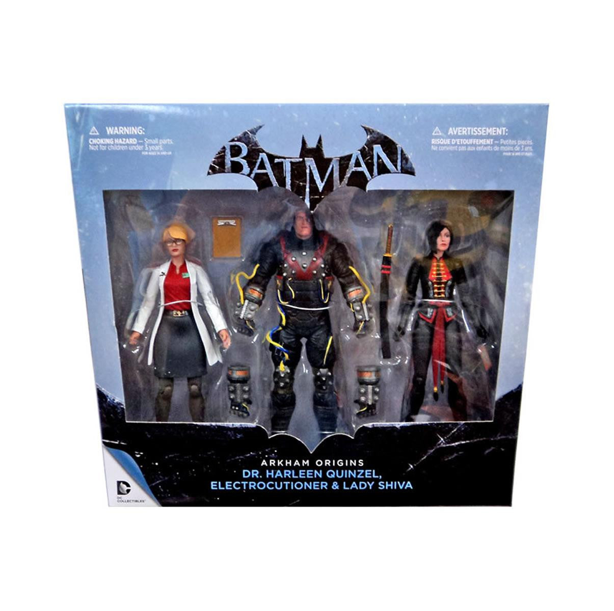 Dr. Harleen Quinzel, Electrocutioner & Lady Shiva Set - Batman: Arkham –  Toylover Store