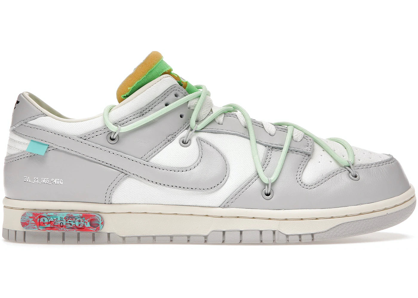 高価値 OFF-WHITE X: × NIKE Clockers.eth DUNK White cloth LOW 1 Off ...