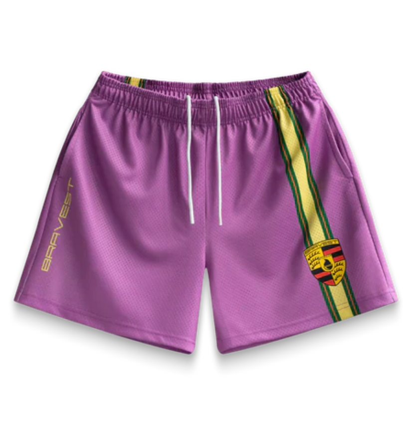 Bravest Studios, Shorts, Bravest Studios Louis Vuitton Purple And Gold  Shorts Medium And Large