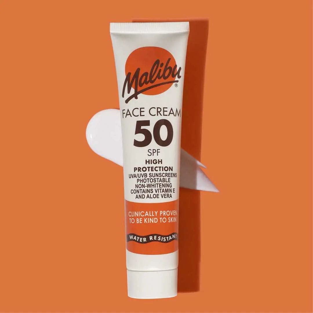 malibu face cream spf 50