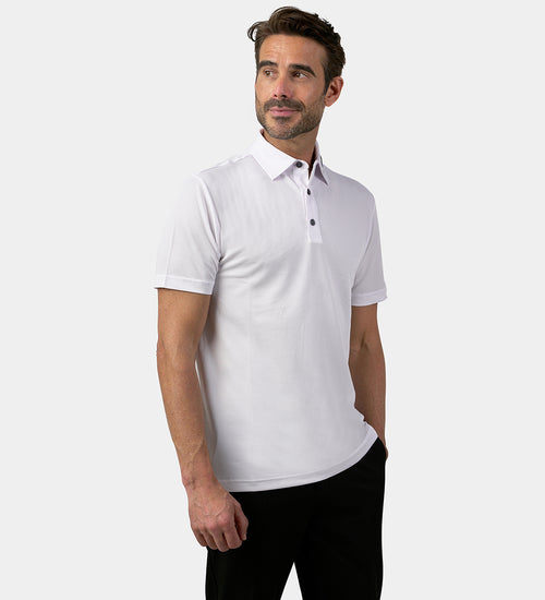 Men's Honeycomb Polo Shirt in Blue | Geometric Design | Druids