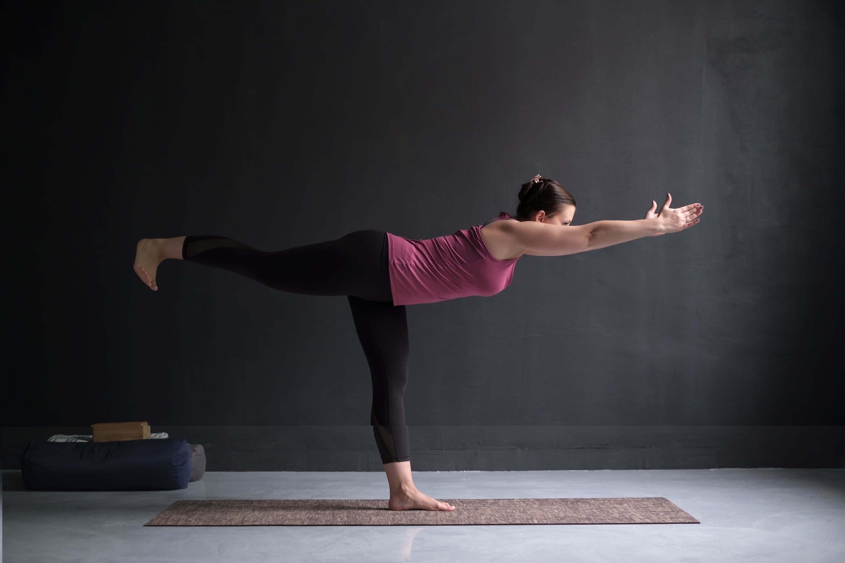 2. Warrior III (Virabhadrasana III) - Single Leg Yoga Poses