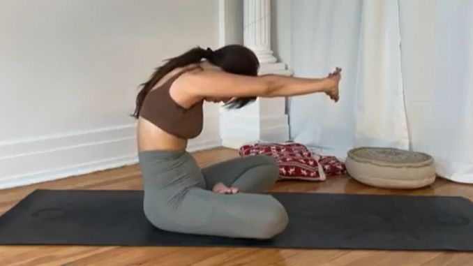 Bound Hands with Arms Stretch - Yoga Sleep
