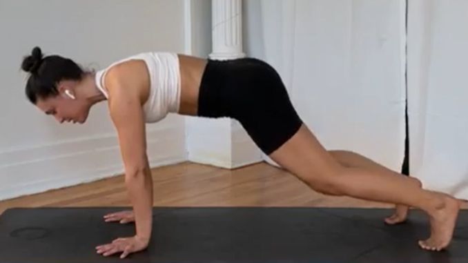 Yoga Detox Poses-Downward-Facing Dog with Hamstring Stretch Variation 3