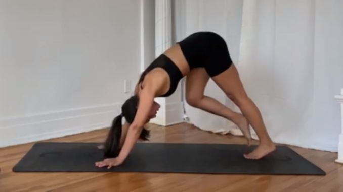 Downward Dog with Hamstring Stretch 3