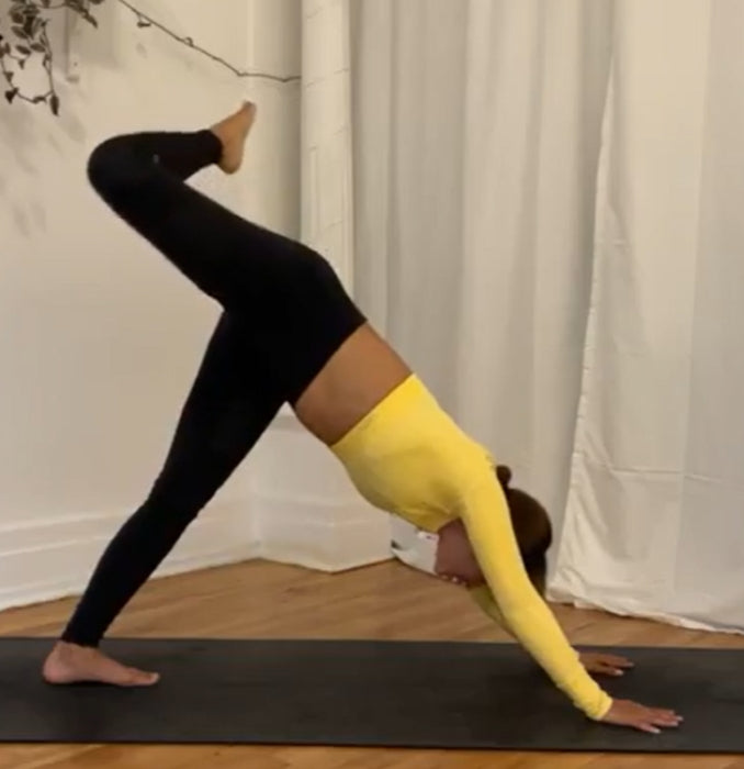 Downward Dog with Hip Opener