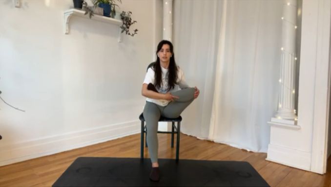 Chair Yoga For Seniors: Figure 4-Progressive Exercise 2