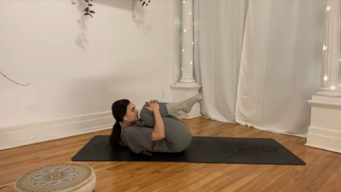 Knee to Chest Restorative Yoga Poses
