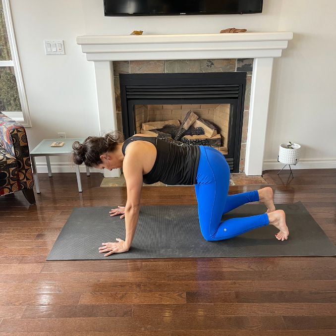 Lizard Lunge with Hip Circles yoga for stiff neck
