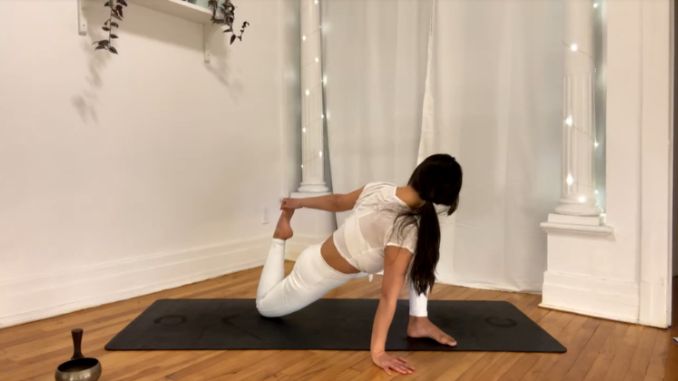 Lizard Pose with Quad Stretch  Yoga for Muscle Recovery