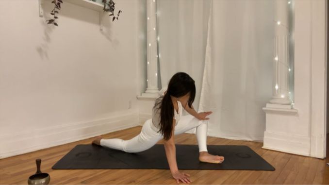 Lizard Pose with Twist 1 Yoga for Muscle Recovery