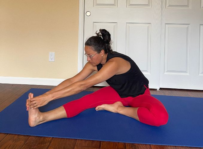 One-Legged Half Forward Fold 2 Full Body Stretch Yoga