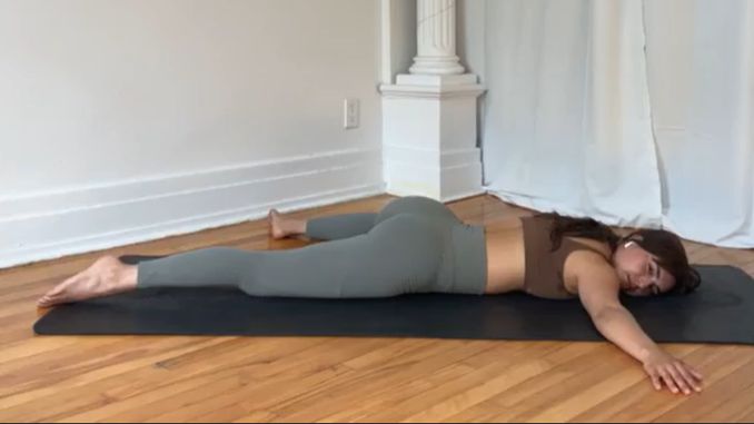 Resting Half Frog Pose - Yoga Sleep