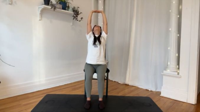 Chair Yoga For Seniors: Side Bend 1