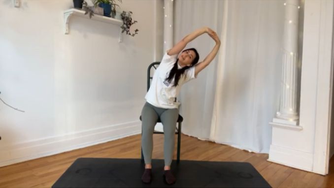 Chair Yoga For Seniors: Side Bend 2