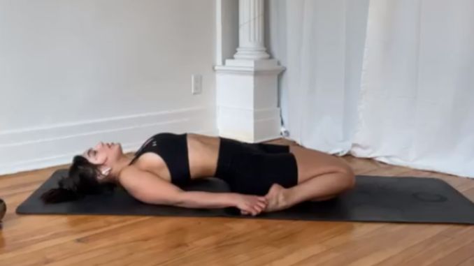 Sleeping Thunderbolt Pose- Vinyasa Yoga