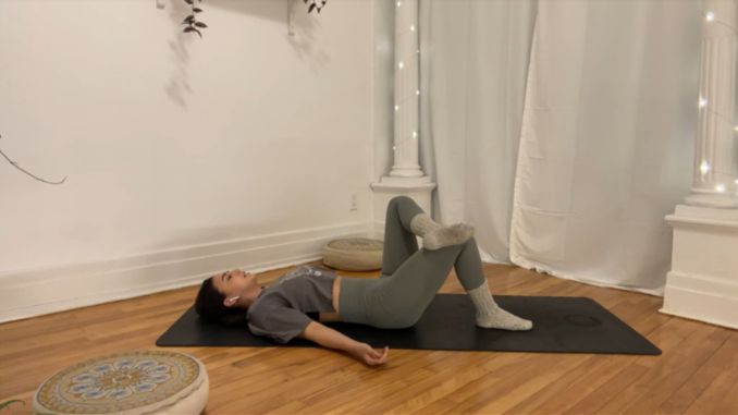 Supine Butterfly Pose to Figure 4 2 Restorative Yoga Poses