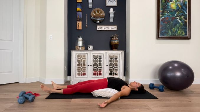 Supported Corpse Pose Yoga for Posture