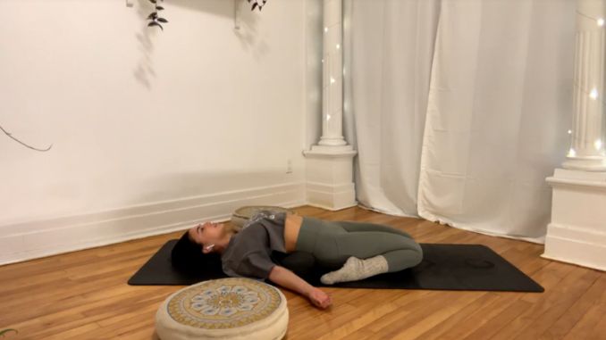 Supta Vajrasana (Sleeping Thunderbolt Pose)