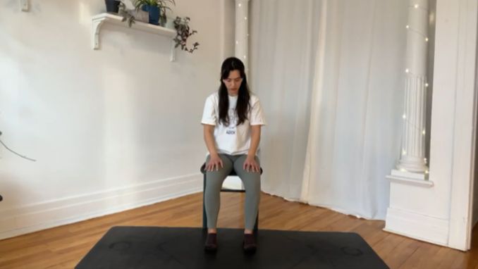 Chair Yoga For Seniors: Toes Spreading with Heel Lifts 1