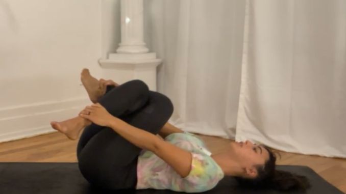 Knee to Chest 1 - Yoga for Muscle Recovery