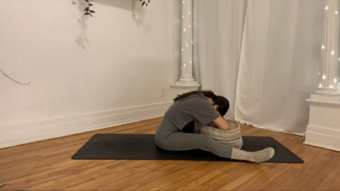 Wide-Legged Forward Fold Restorative Yoga Poses