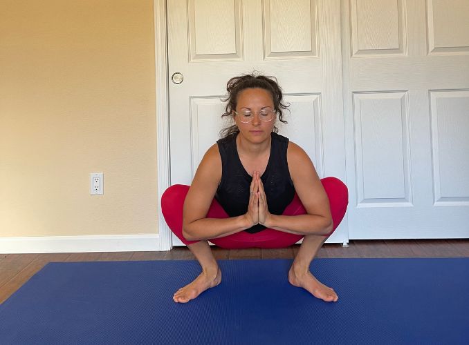 Wide Legged Squat Yoga for Digestion