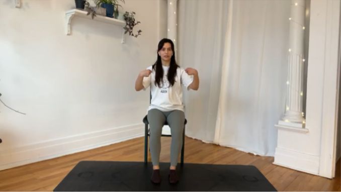 Chair Yoga For Seniors: Wrist Circles 2
