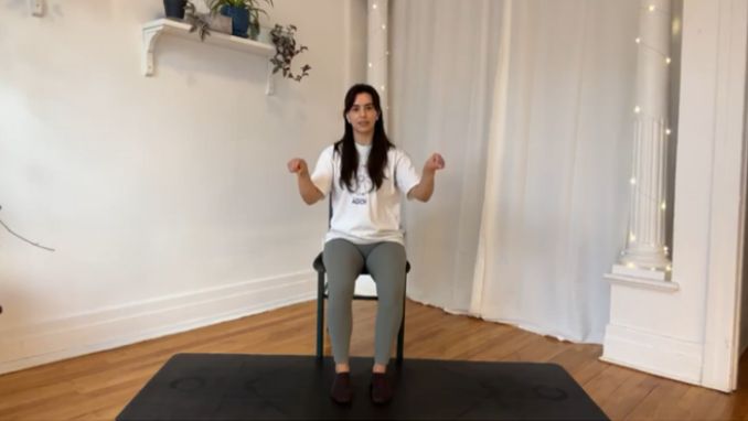 Chair Yoga For Seniors: Wrist Circles 3