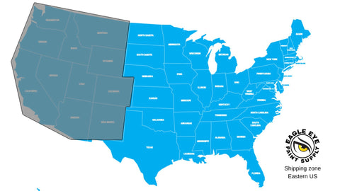 Eagle Eye Paint Supply Eastern United States distribution area map 