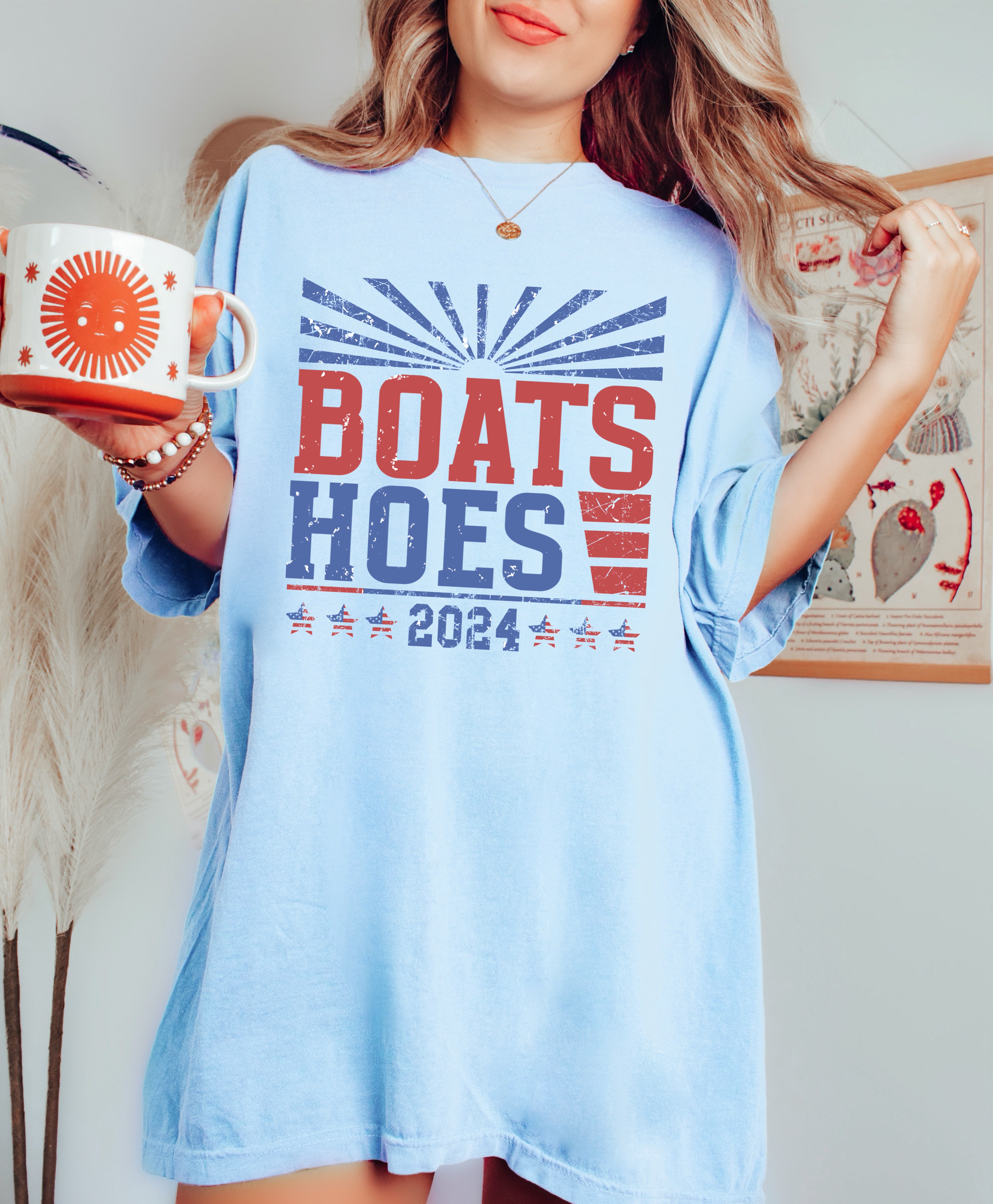 Boats Hoes 24 Funny Trucker Hat/ Mens Trucker Hats/ Funny Fathers Day Gift