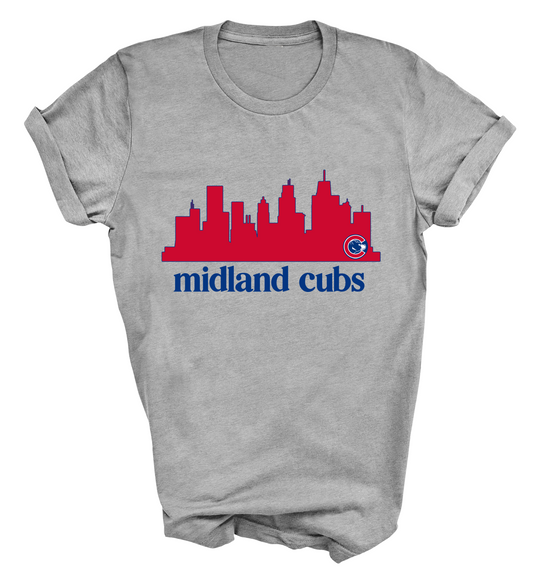 Drifit Midland Cubs Baseball Fan Tees/ Back and Front Printing Adult S