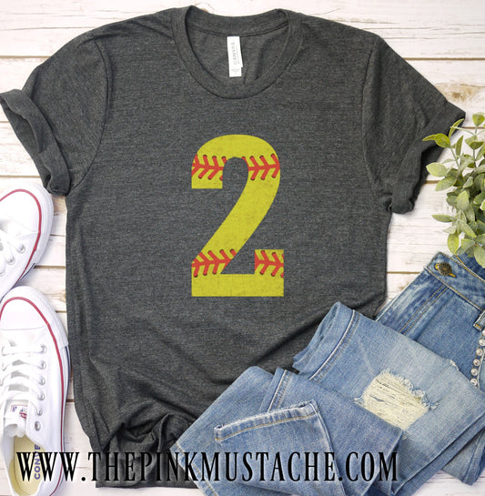 The Pink Mustache Custom Vintage Baseball Shirt - Baseball Mom/ Baseball Girlfriend/ Baseball Fan Shirt with Number Adult XS