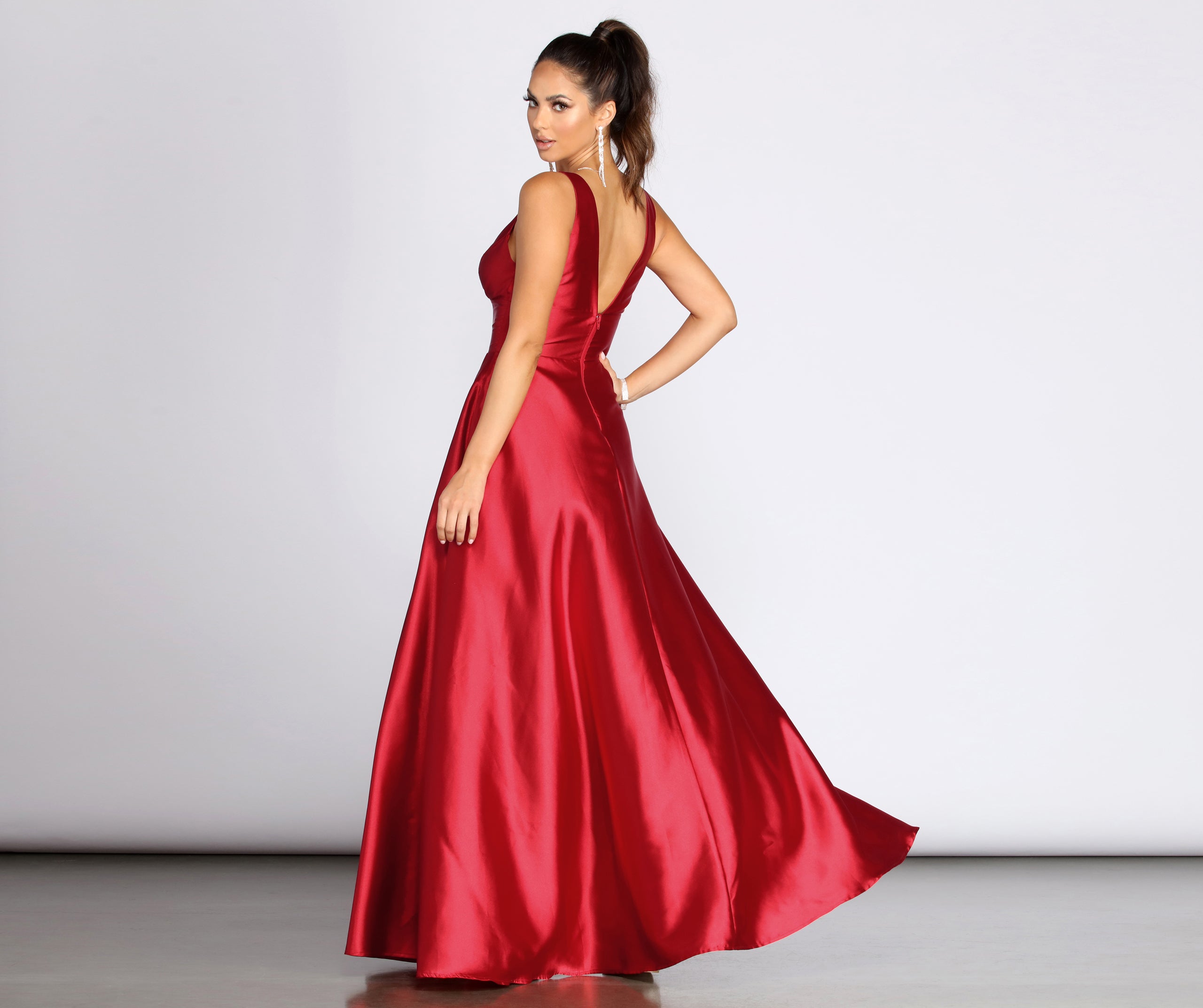 Cami Ravishing Satin Wrap Dress
