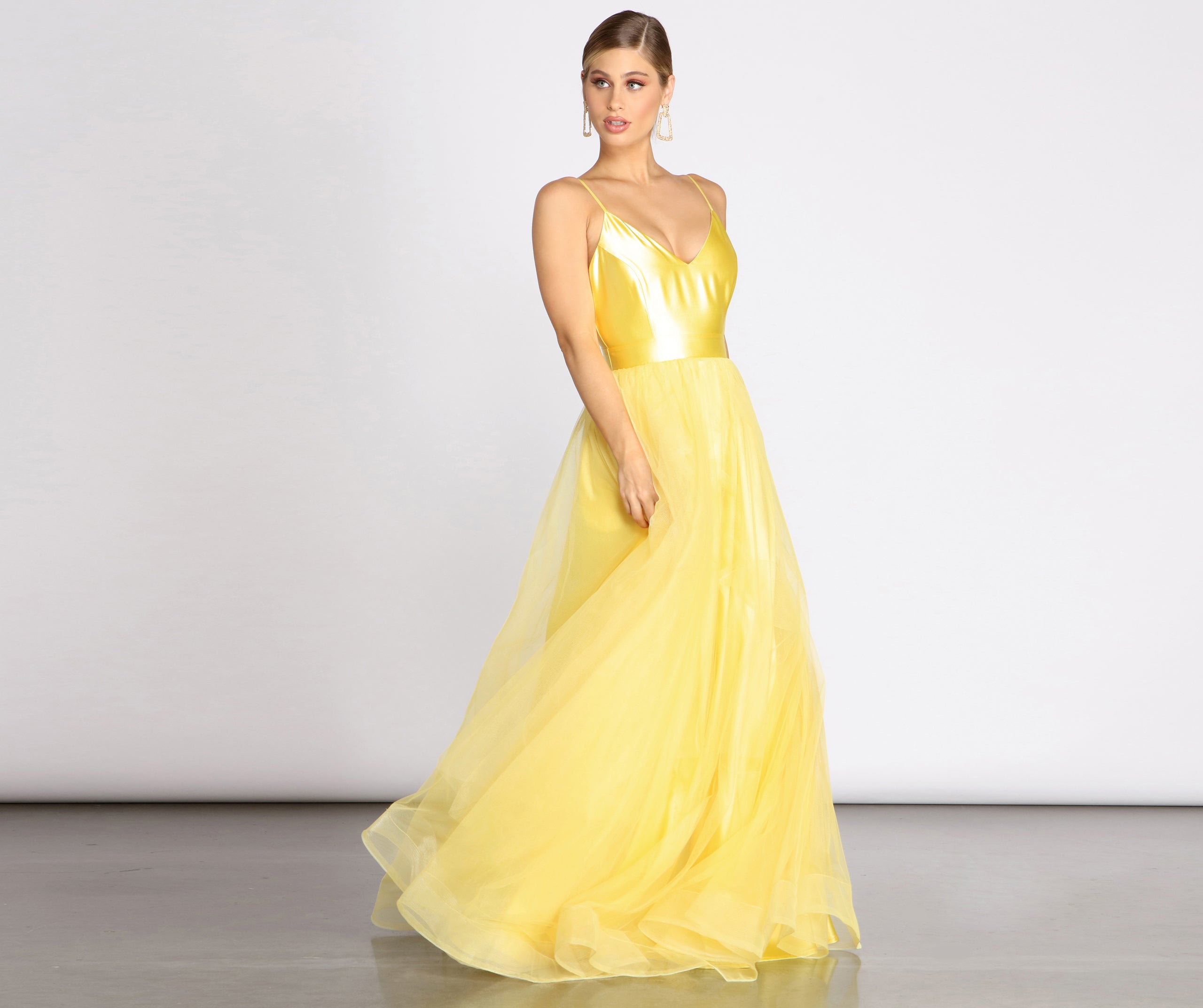 Belle Satin Tulle Ball Gown