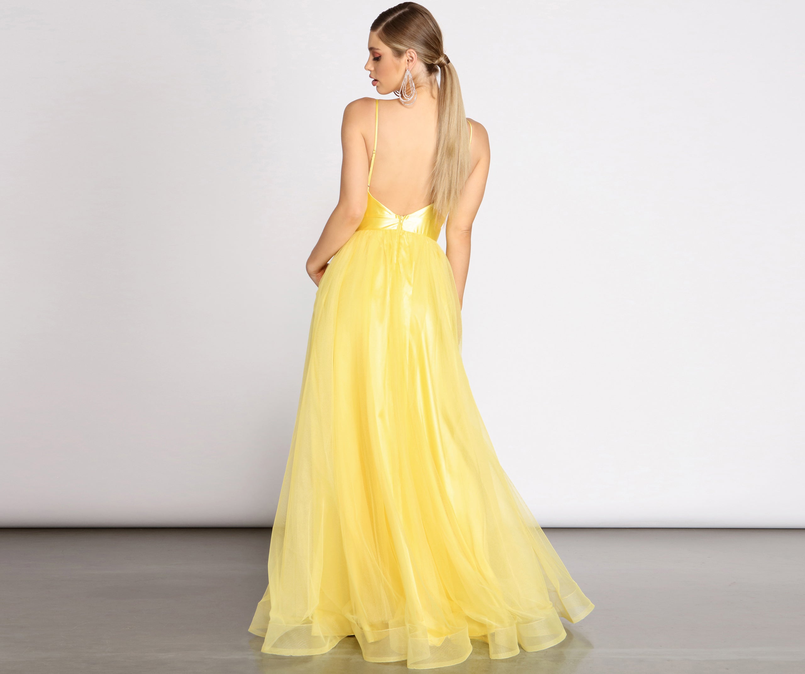 Belle Satin Tulle Ball Gown