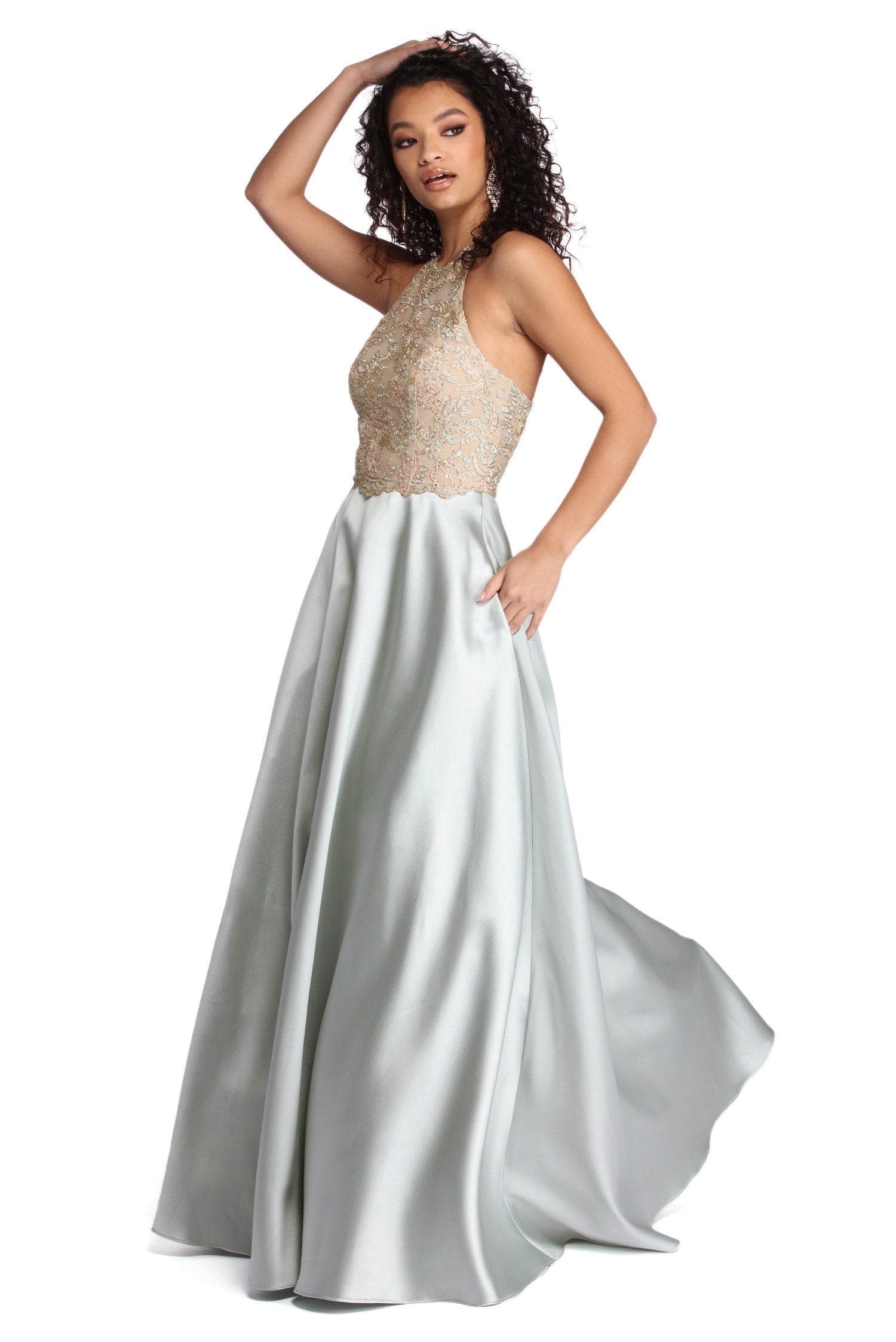 Emmy Formal Beaded Ball Gown