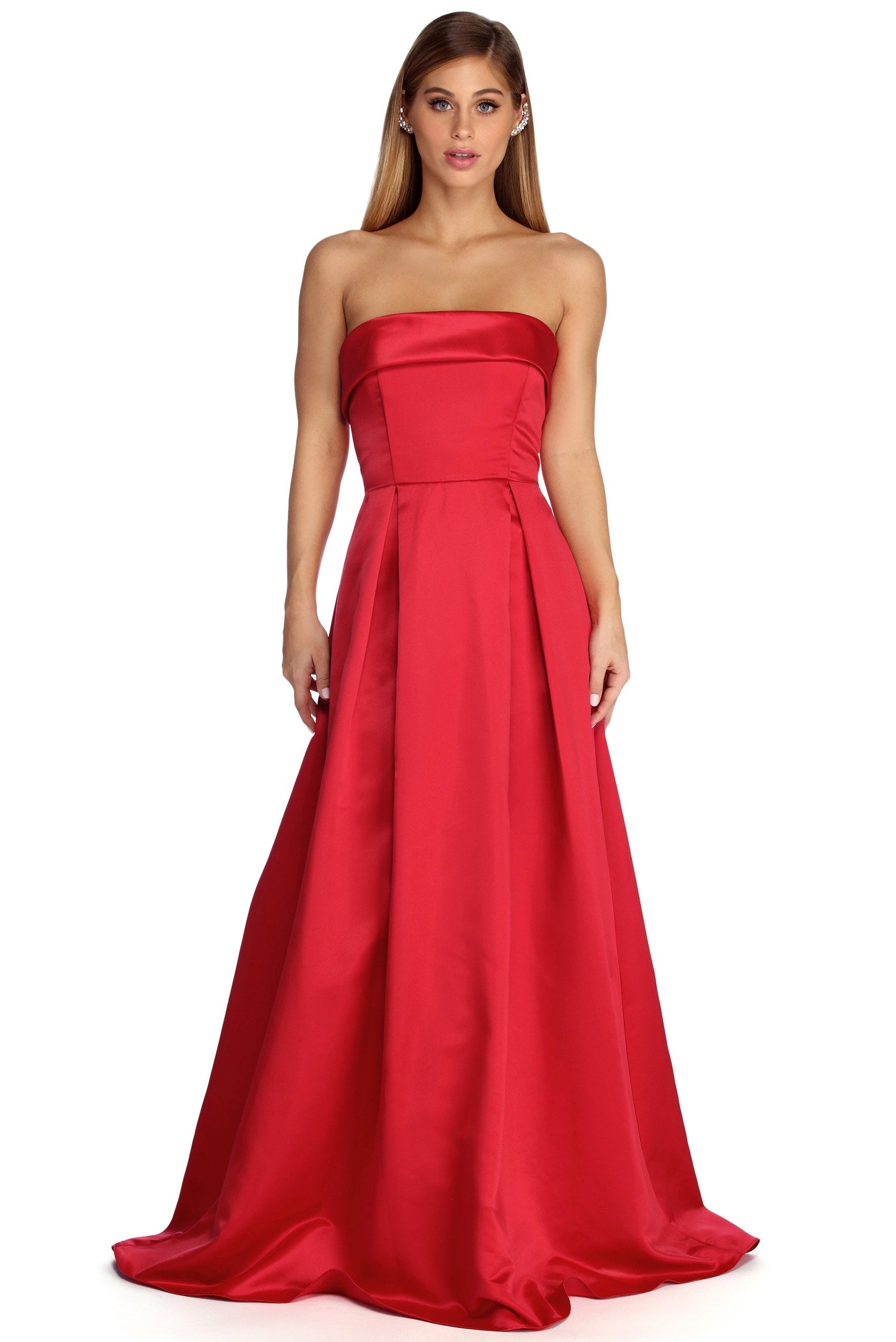 Catalina Strapless Satin Ball Gown