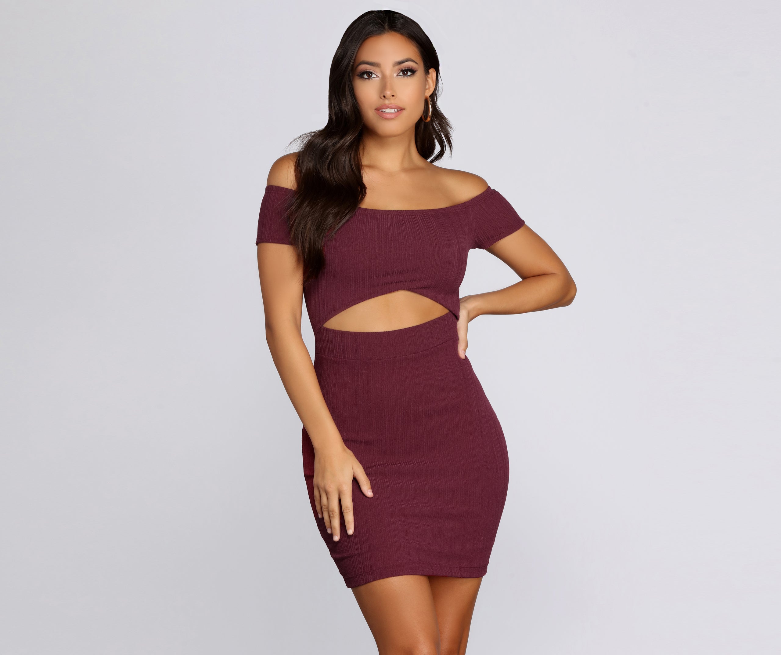 Casual Cut Out Mini Dress