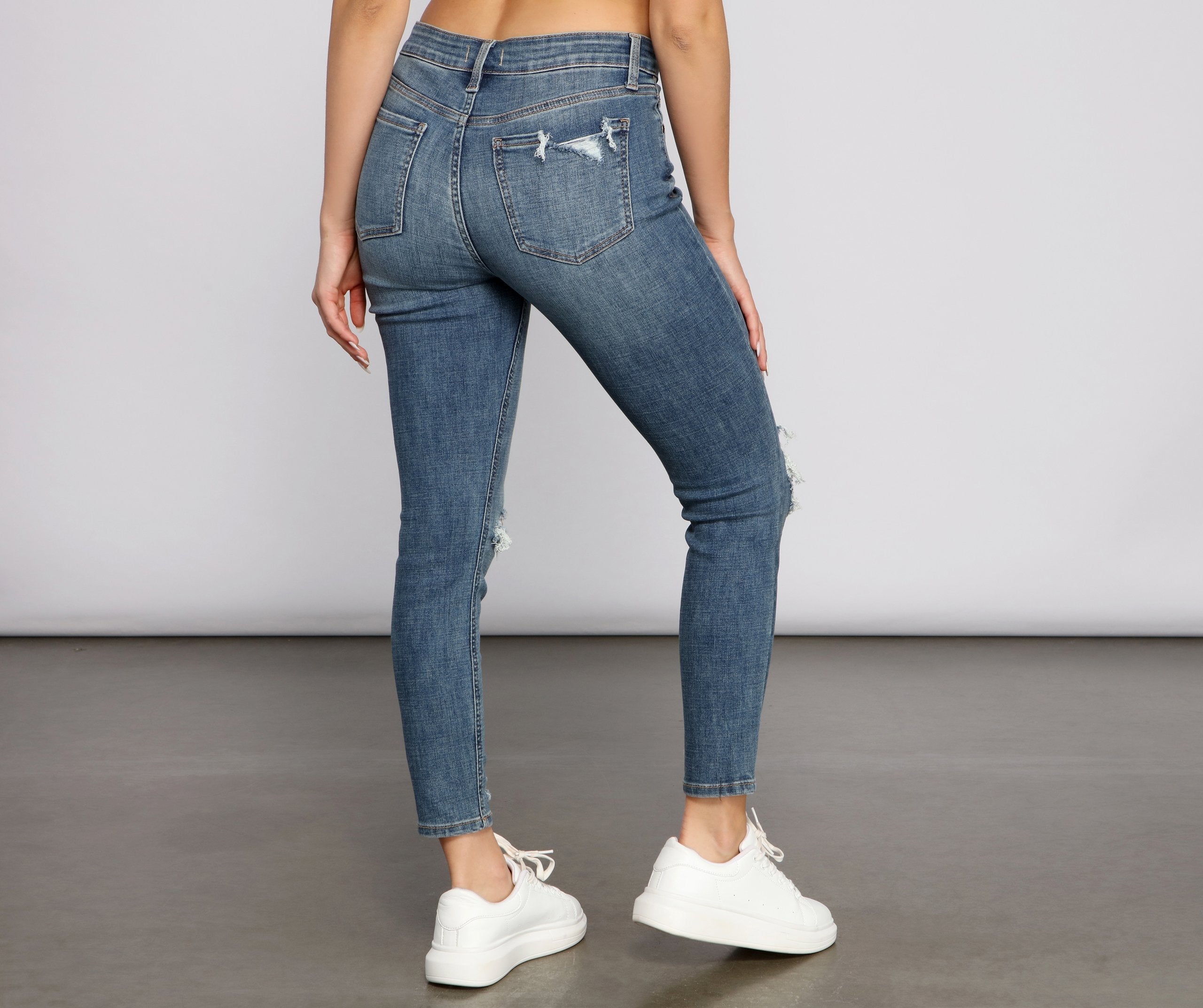 Josie Mid-Rise Cropped Skinny Jeans
