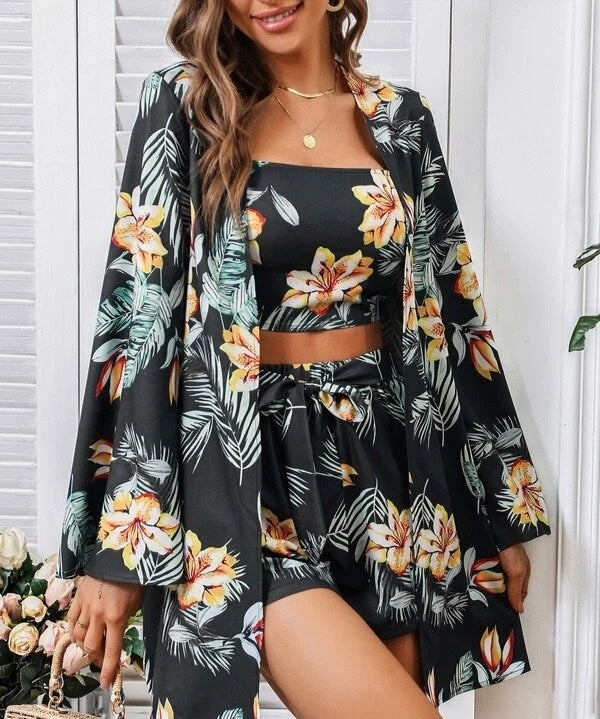 Embraced In Florals Cutout Romper