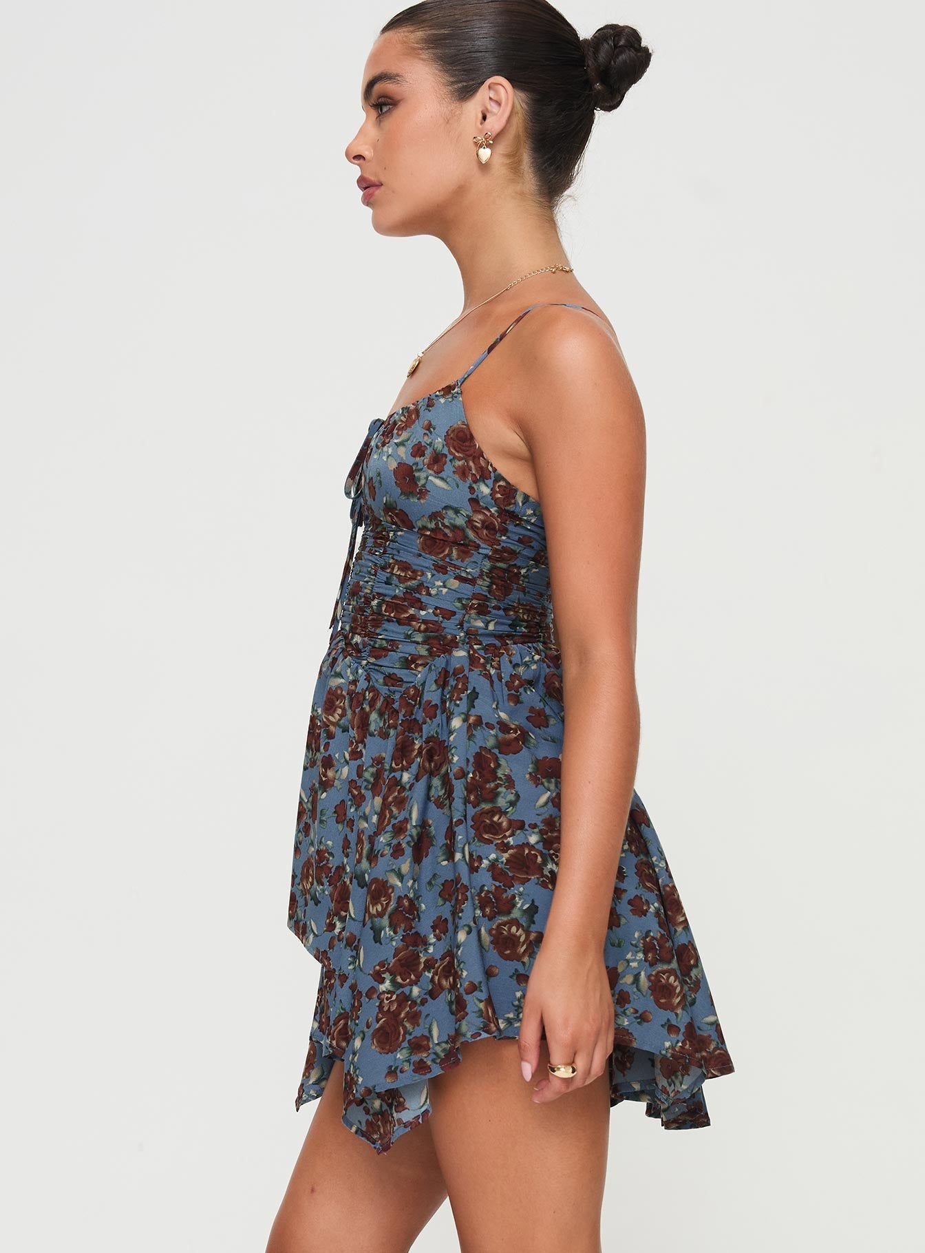 Barrett Mini Dress Blue / Floral