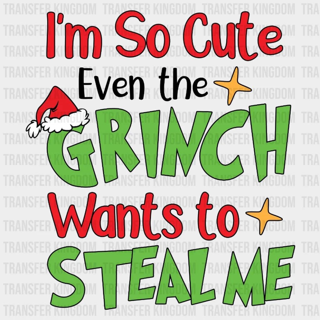 Grinch Don't Steal My Vibe Design, Christmas Design, Dtf Heat Transfer