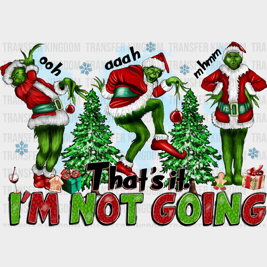 Grinch Don't Steal My Vibe Design, Christmas Design, Dtf Heat Transfer