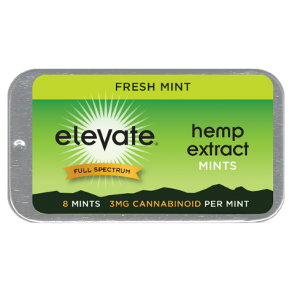 Elevate® Hemp Extract Mints 3mg/piece, 8 Piece/tin