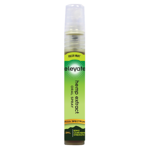 Elevate® Hemp Extract Oral Spray, 60mg Hemp Extract/Bottle, 7.5ml bottle - Mint