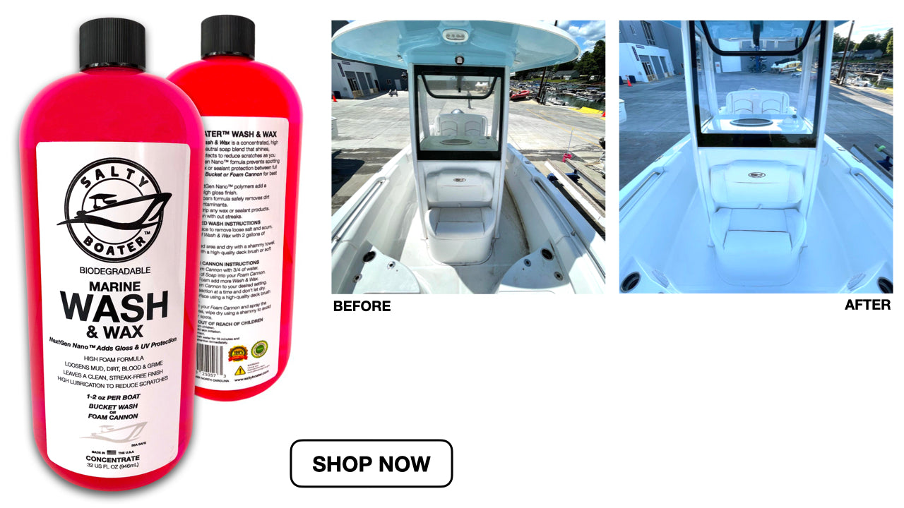 Salty Boater Wash and Wax | Boat Soap | Boat Wash | RV Wash And Wax | www.saltyboater.com